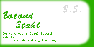 botond stahl business card